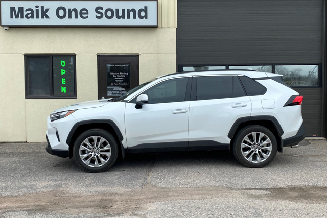 Toyota 2024 Rav4 with professional window tint in North Bay